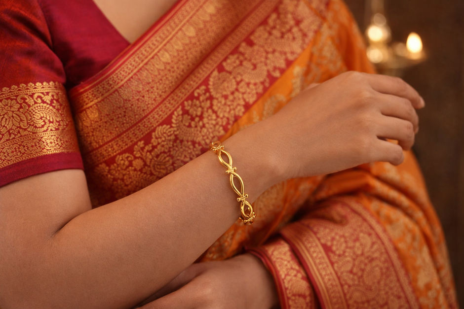 Eterna Loop Gold Bracelet