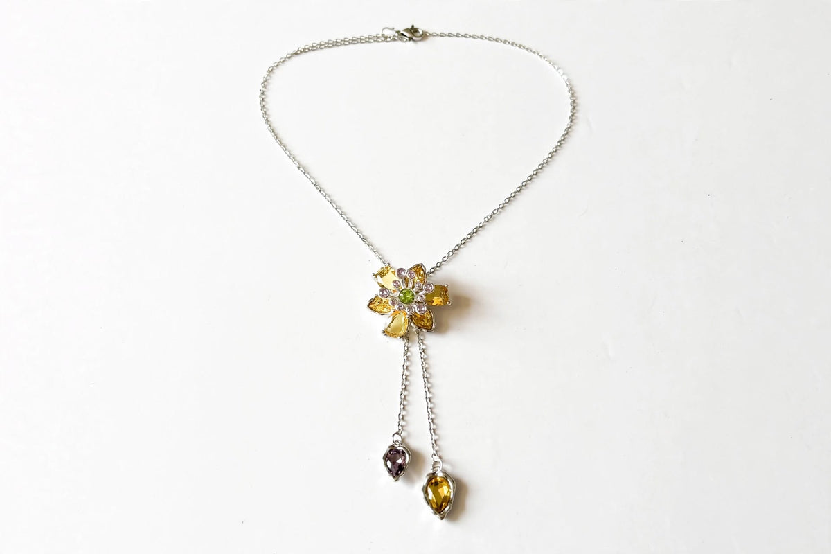 Zevrra Luminary Floral Drop Chain