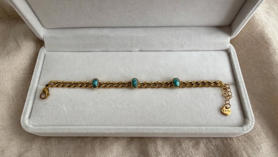 Azure Link Turquoise Chain Bracelet
