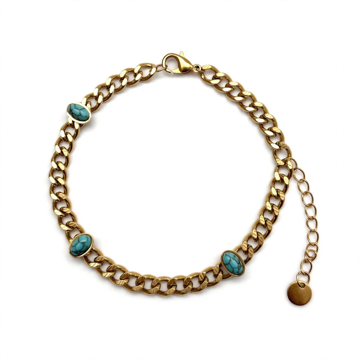 Azure Link Turquoise Chain Bracelet