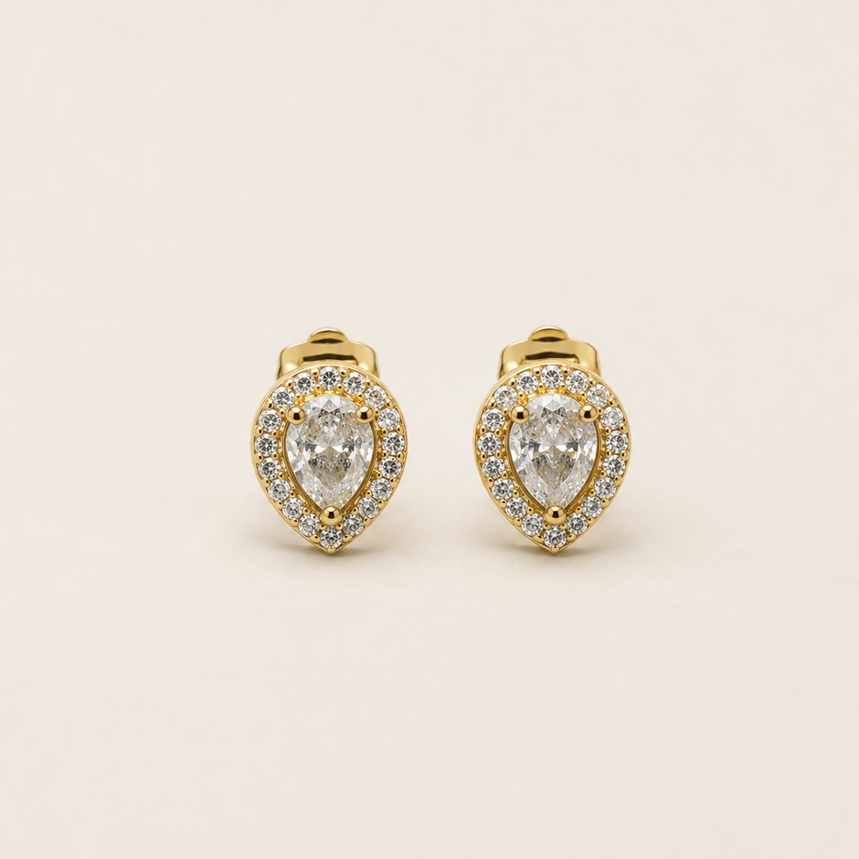 Clip-On Elegant Stone Studs