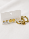Golden Grace Trio Studs