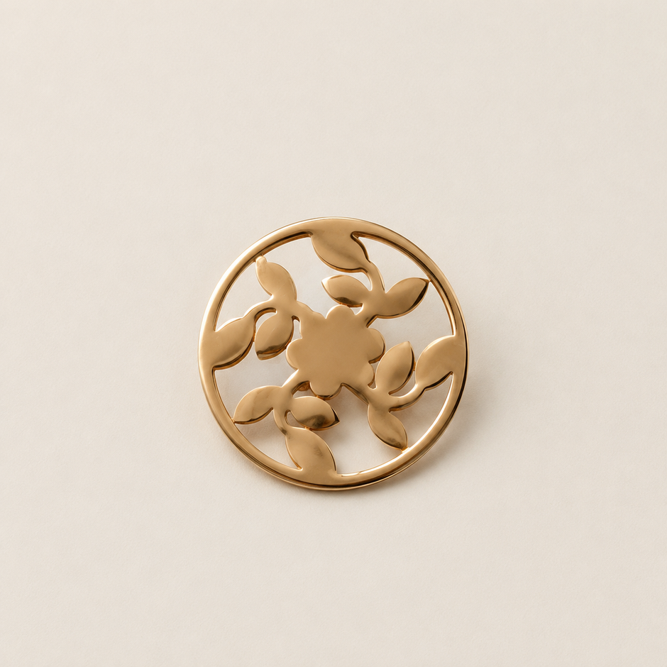 Floral Circle Brooch