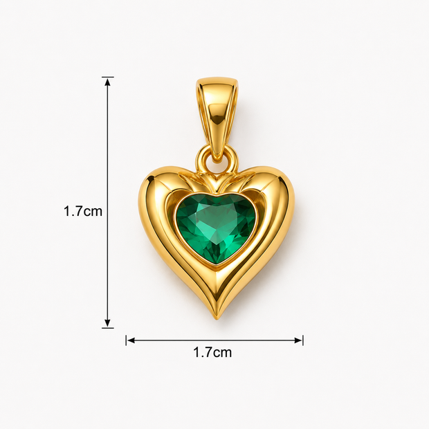 Emerald Heart Luxe Pendant