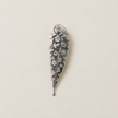 Silver Star & Floral Feather Brooch