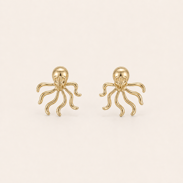 Octopus-inspired Golden Studs