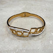 Aurora Geometric Gold Bangle