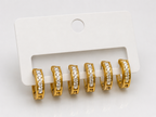 Crystal Curve Trio Studs