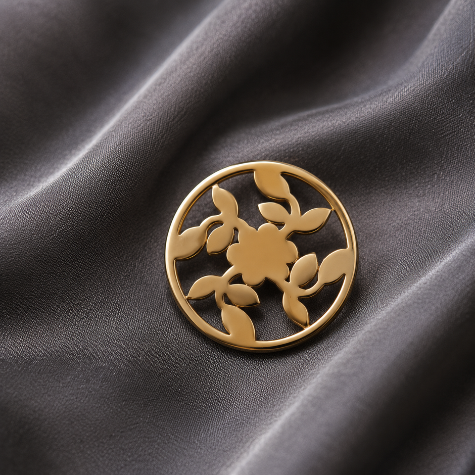 Floral Circle Brooch