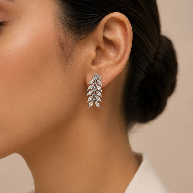 Clip-On Tone Leaf Studs