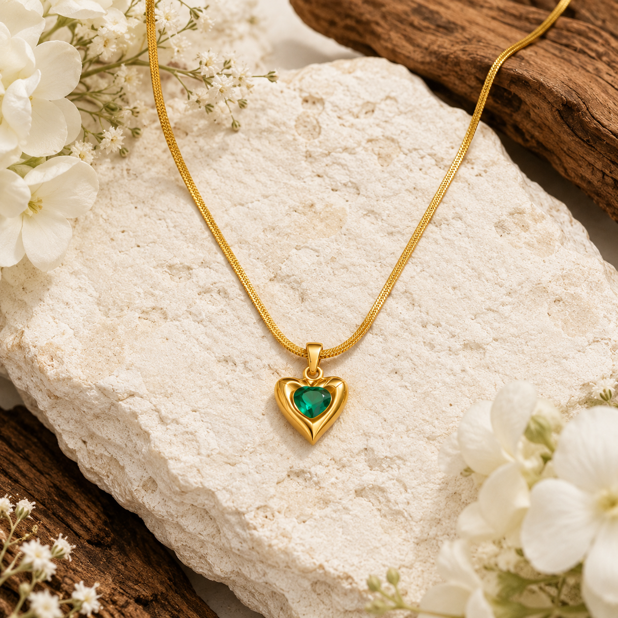 Emerald Heart Luxe Pendant