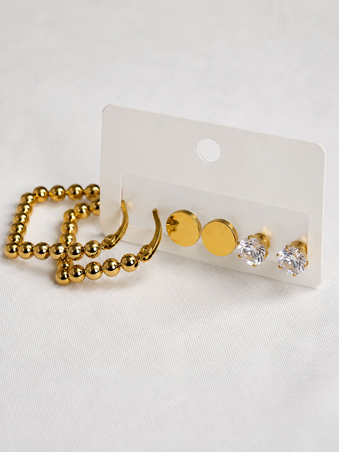 Golden Grace Trio Studs