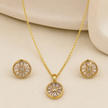 Glow Crystal Pendant and Earrings Set