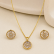 Glow Crystal Pendant and Earrings Set