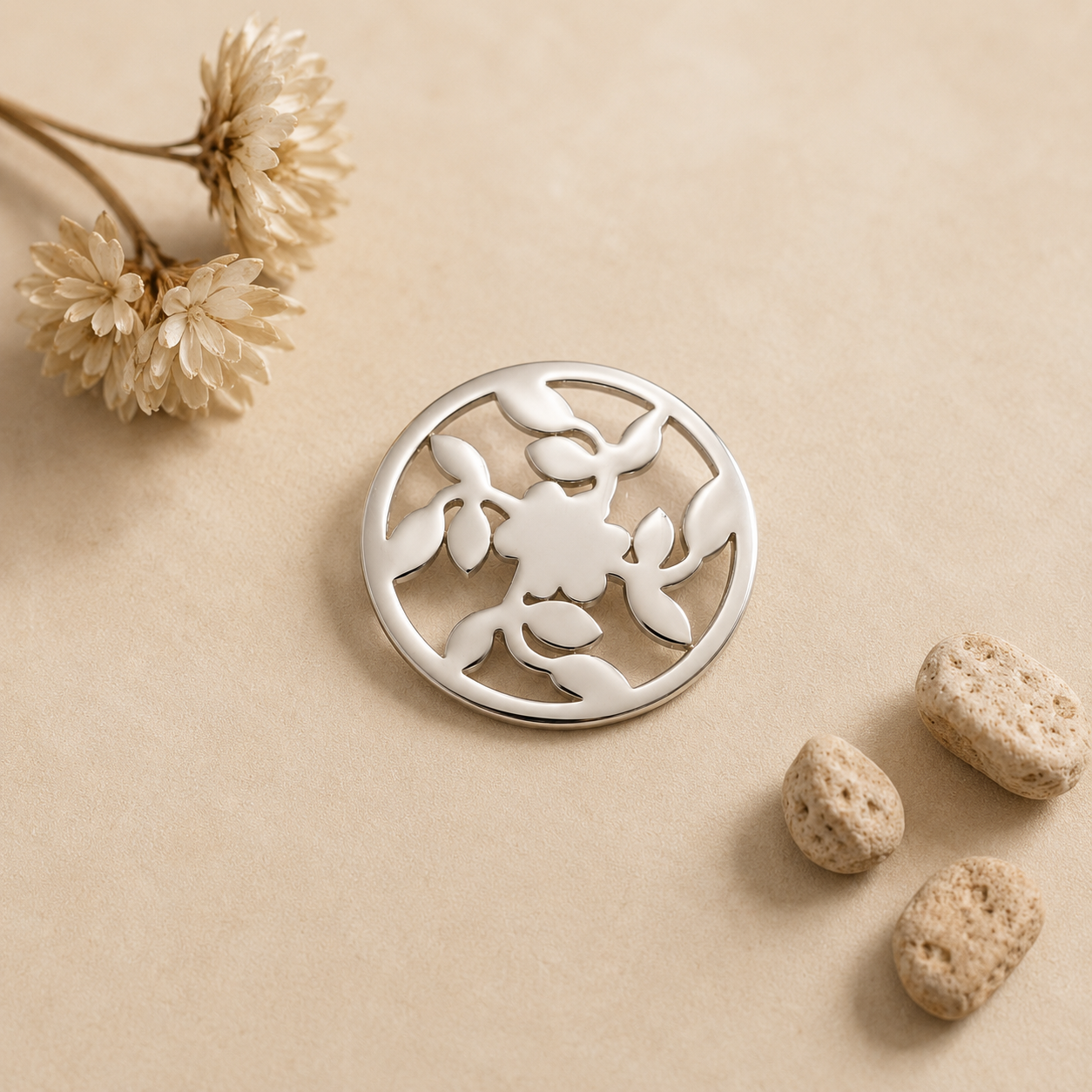 Floral Circle Brooch