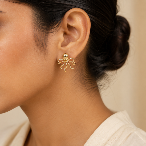 Octopus-inspired Golden Studs