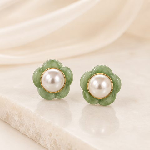 Bloom Pearl Studs