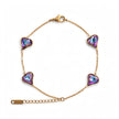 Ocean Aura Heart Link Bracelet