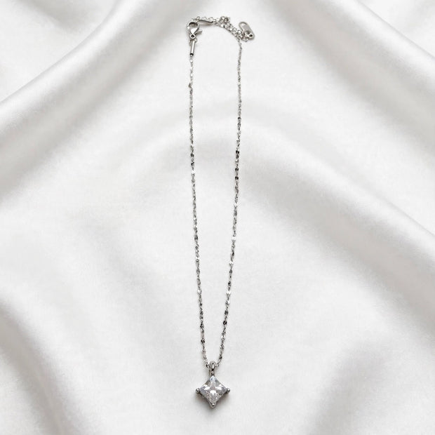 Celeste Silver Pendant Necklace