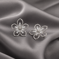 Clip-On Floral Drop Studs