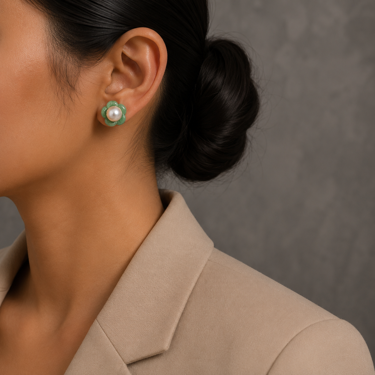 Bloom Pearl Studs