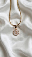 Celestial Four-Leaf Clover Coin Necklace