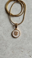 Celestial Four-Leaf Clover Coin Necklace