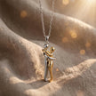 Living Couple Hug Pendant Necklace