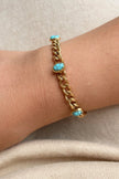 Azure Link Turquoise Chain Bracelet