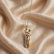 Living Couple Hug Pendant Necklace