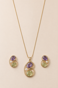 Zevrra Celestia Glow Pendant and Ear rings  Set