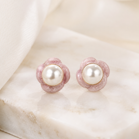 Bloom Pearl Studs