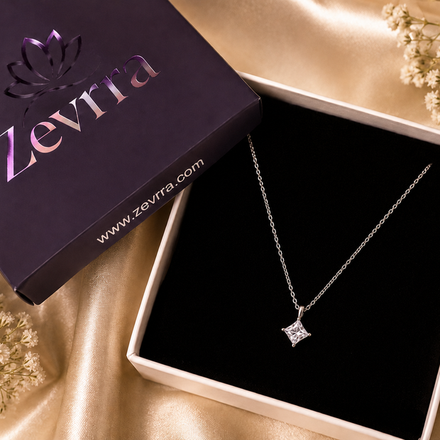 Celeste Silver Pendant Necklace