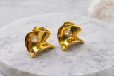 Golden twist Glow Earring