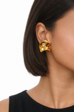 Golden twist Glow Earring