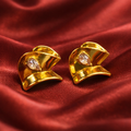 Golden twist Glow Earring