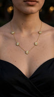 Golden Daisy Station Necklace