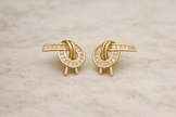 Gold Knot Style Studs