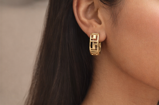 Gold Toned Hoops