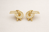Gold Knot Style Studs