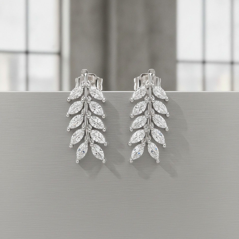 Clip-On Tone Leaf Studs