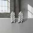 Clip-On Tone Leaf Studs