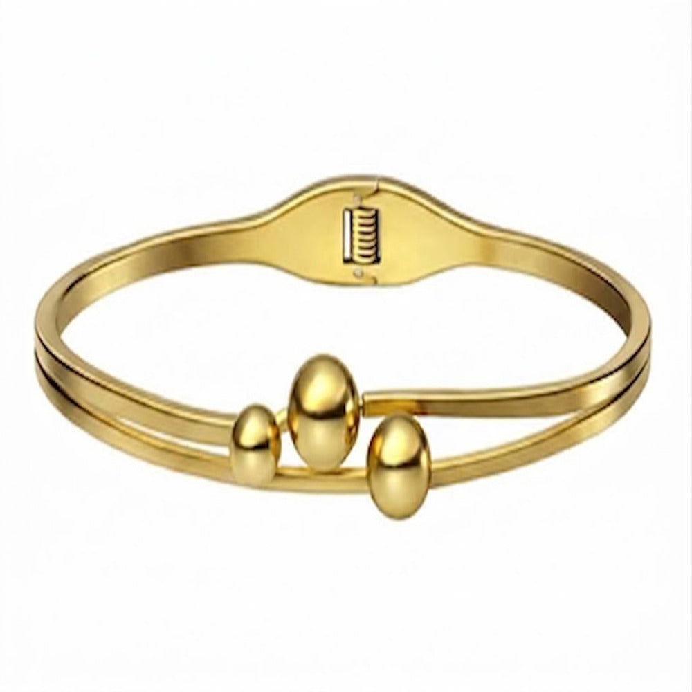 Aurora Gleam Gold Bangle