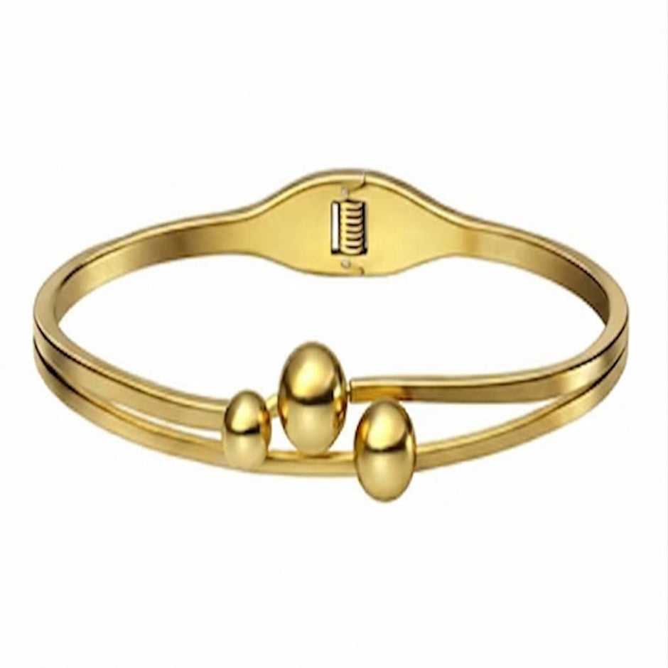 Aurora Gleam Gold Bangle