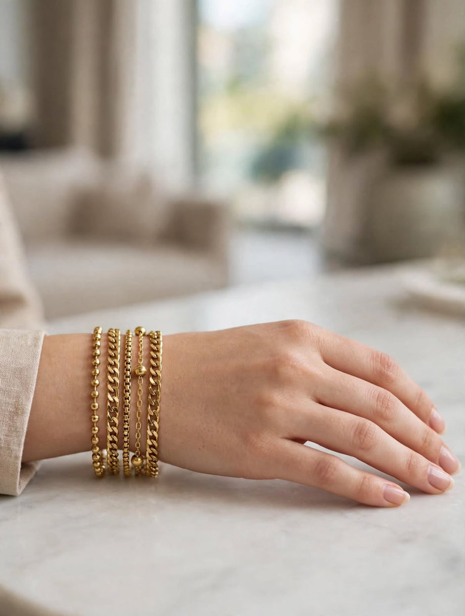Celestia Luxe Multi‑Chain Bracelet