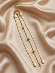 Aurora Dual‑Chain Gold Bracelet/Anklet