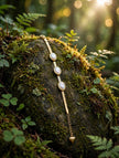 Serenity Pearl Charm Gold Bracelet