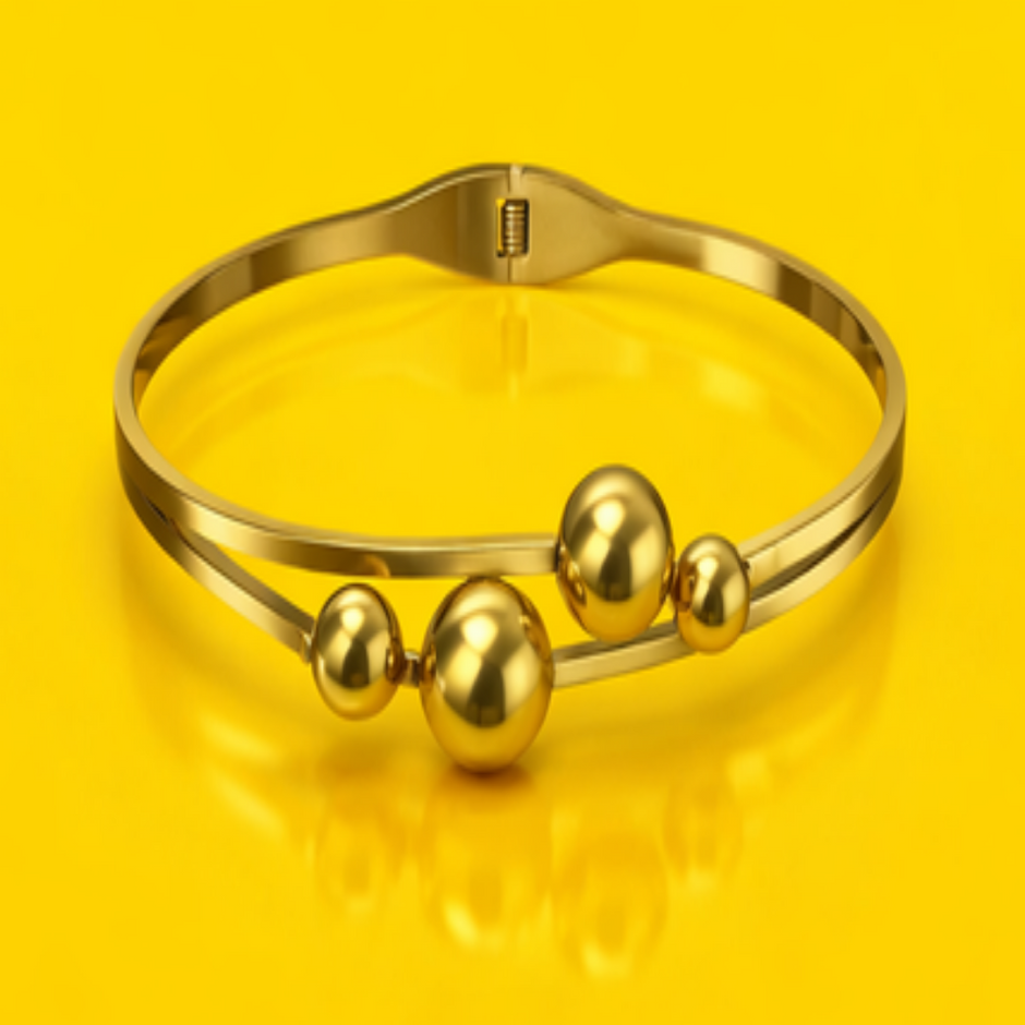 Aurora Gleam Gold Bangle
