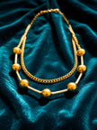 Golden Bead Harmony Necklace