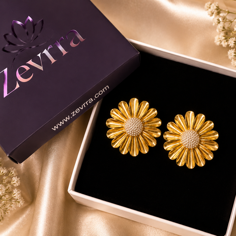 Golden Bloom Studs